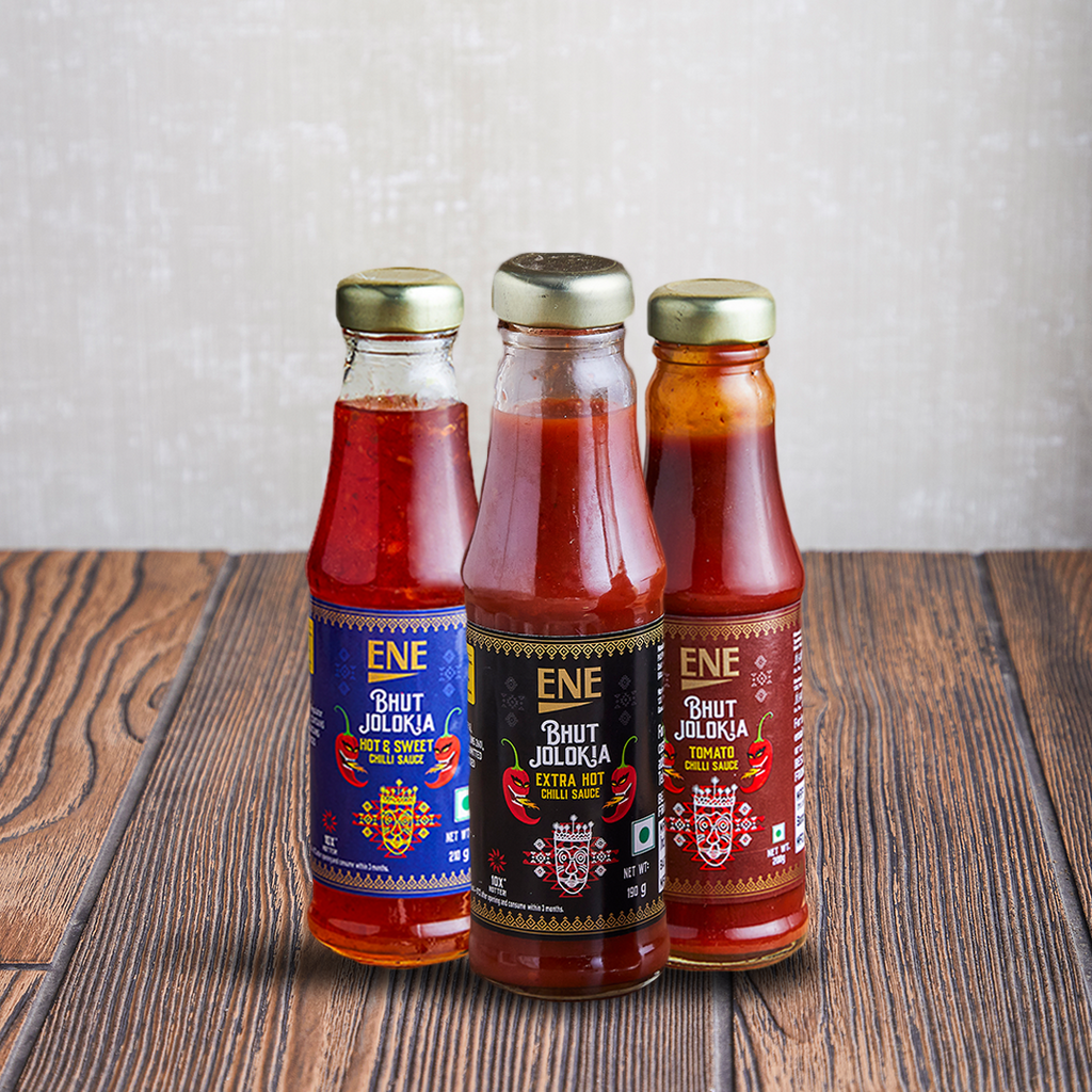 Extra Hot, Hot & Sweet and Tomato Chilli Sauce - Pack of 3
